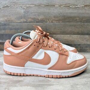 Nike Dunk Low Women's Size 8.5 Sneakers Rose Whisper White Pink DD1503-118